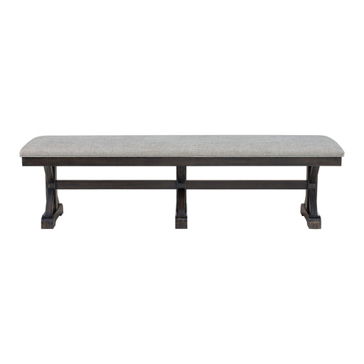 Montrose - Fabric Dining Bench - Espresso / Light Gray – Dining Benches by Elements International at Furniture Wholesale Plus , Nashville furniture store