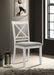 Hollis Cross Back Wood Dining Side Chair White - Premium Dining Chair from Coaster Z2 Standard - Just $100! Shop now at Furniture Wholesale Plus  We are the best furniture store in Nashville, Hendersonville, Goodlettsville, Madison, Antioch, Mount Juliet, Lebanon, Gallatin, Springfield, Murfreesboro, Franklin, Brentwood