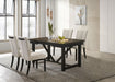 Malia Rectangular Dining Table Set with Refractory Extension Leaf Beige and Black - Premium Dining Room Set from Coaster Z2 Standard - Just $998! Shop now at Furniture Wholesale Plus  We are the best furniture store in Nashville, Hendersonville, Goodlettsville, Madison, Antioch, Mount Juliet, Lebanon, Gallatin, Springfield, Murfreesboro, Franklin, Brentwood