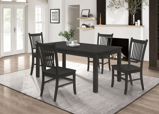 Marbrisa Rectangular Dining Table Set Matte Black - Premium Dining Room Set from Coaster Z2 Standard - Just $770! Shop now at Furniture Wholesale Plus  We are the best furniture store in Nashville, Hendersonville, Goodlettsville, Madison, Antioch, Mount Juliet, Lebanon, Gallatin, Springfield, Murfreesboro, Franklin, Brentwood