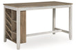 Skempton - Rectangular Counter Table With Storage - White – Counter Tables by Signature Design by Ashley® at Furniture Wholesale Plus , Nashville furniture store