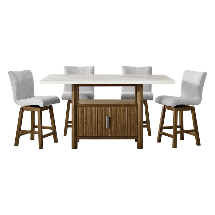 Carmela - Counter Height Dining Set – 5 Piece Dining Room Sets by Elements International at Furniture Wholesale Plus , Nashville furniture store