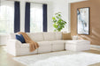 Fannin - 4-Piece Sectional With Ottoman - Ivory – Stationary Sectionals by Signature Design by Ashley® at Furniture Wholesale Plus , Nashville furniture store