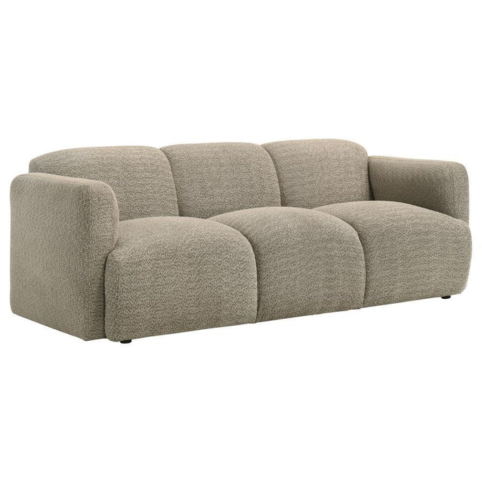 Dorset - Fabric Upholstered Round Track Arm Sofa – Stationary Sofas by Coaster Fine Furniture at Furniture Wholesale Plus , Nashville furniture store