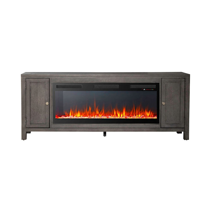 Fireplace TV Consoles - 406 78" Console With Fire FTS - Brown – Fireplace TV Stands by Liberty Furniture at Furniture Wholesale Plus , Nashville furniture store