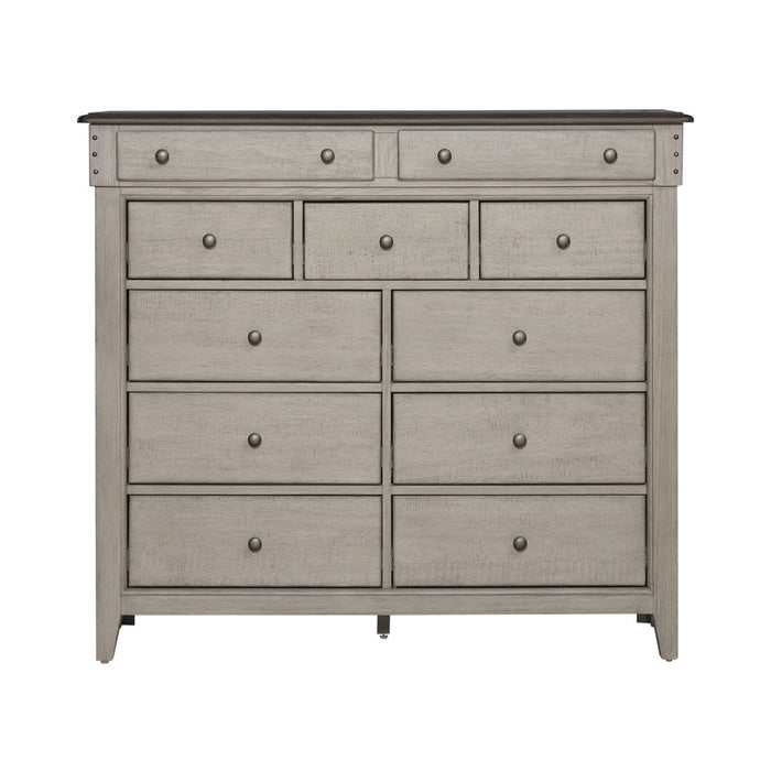 Ivy Hollow - 11 Drawer Chesser - Weathered Linen / Dusty Taupe – Dressers by Liberty Furniture at Furniture Wholesale Plus , Nashville furniture store