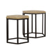 Adger - 2 Piece Hexagonal Nesting Tables - Natural And Black - Premium Nesting Tables from CoasterEssence - Just $399! Shop now at Furniture Wholesale Plus  We are the best furniture store in Nashville, Hendersonville, Goodlettsville, Madison, Antioch, Mount Juliet, Lebanon, Gallatin, Springfield, Murfreesboro, Franklin, Brentwood