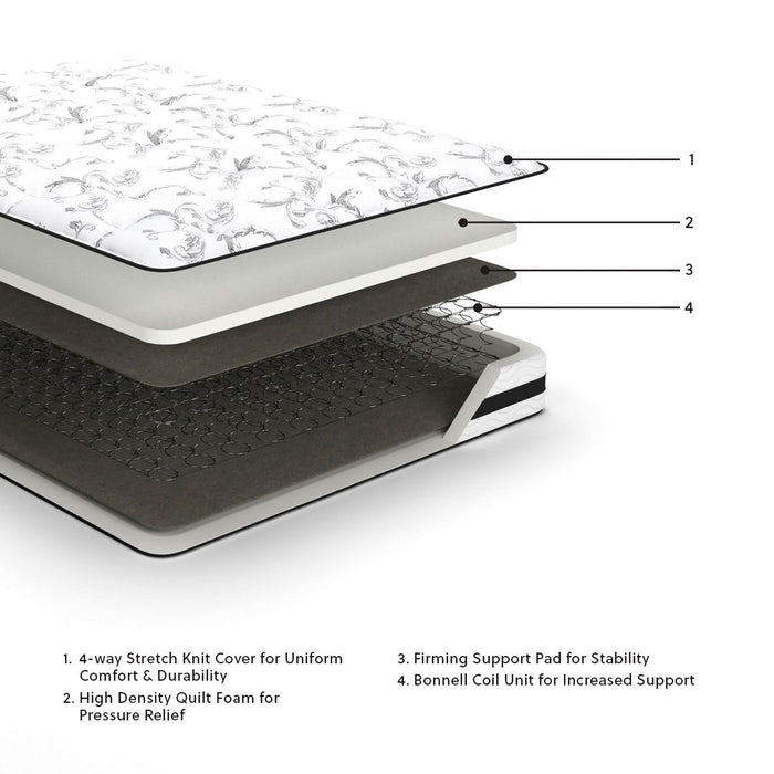 8 Inch Chime Innerspring - Firm Mattress – Innerspring Mattresses by Sierra Sleep® by Ashley at Furniture Wholesale Plus , Nashville furniture store