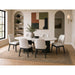 Sylvie - 7 Piece Standard Height Dining Set (Oval Table And Six Chairs) - Black With Grain – 7 Piece Dining Room Sets by Elements International at Furniture Wholesale Plus , Nashville furniture store