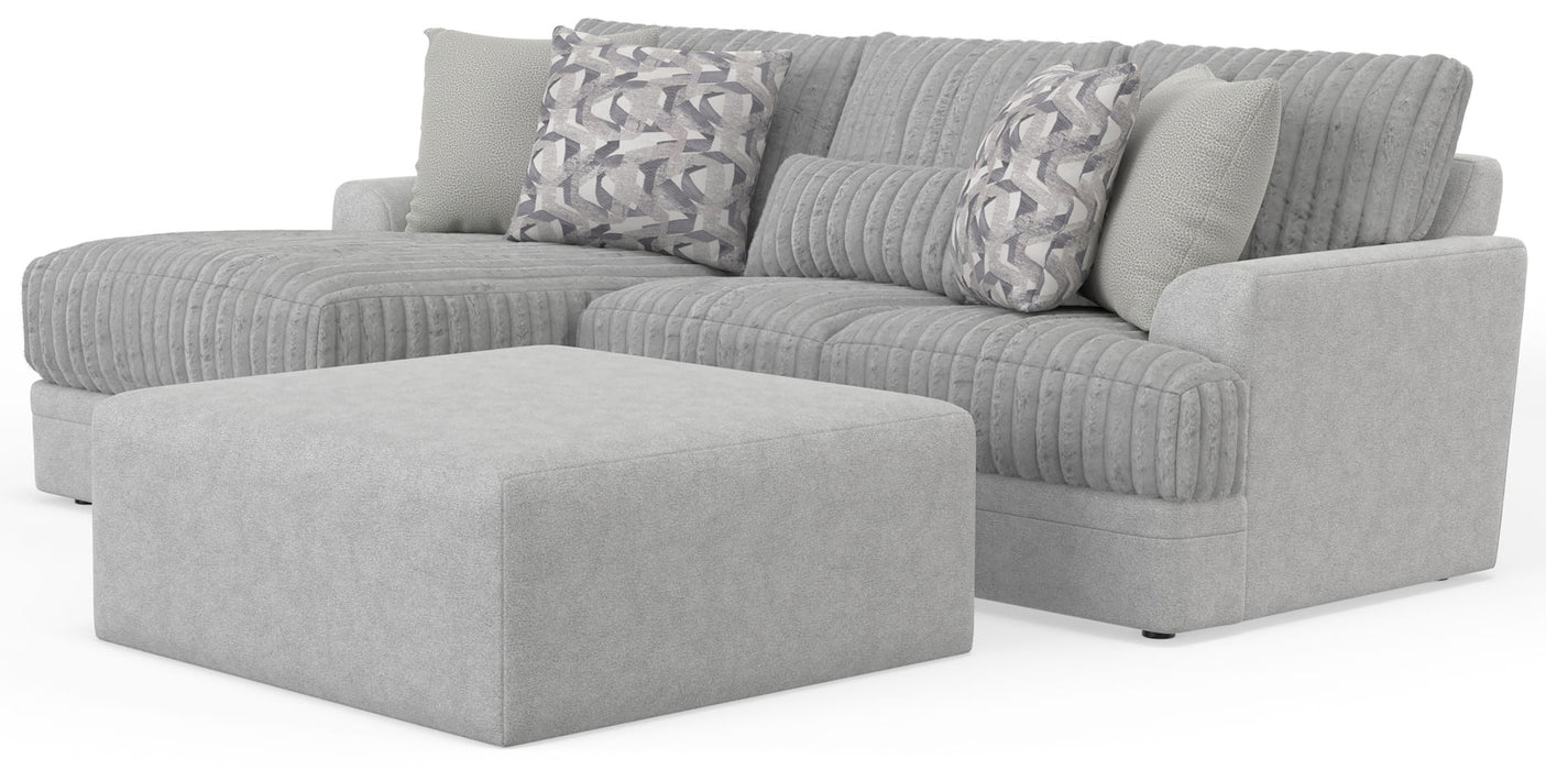 Titan - Sectional With Comfort Coil Seating, Cocktail Ottoman And Accent Pillows Included – 2 Piece Living Room Sets by Jackson at Furniture Wholesale Plus , Nashville furniture store