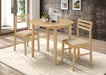 Bucknell 3-piece Dining Set with Drop Leaf Natural and Tan - Premium Dining Room Set from Coaster Z2 Standard - Just $258! Shop now at Furniture Wholesale Plus  We are the best furniture store in Nashville, Hendersonville, Goodlettsville, Madison, Antioch, Mount Juliet, Lebanon, Gallatin, Springfield, Murfreesboro, Franklin, Brentwood