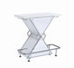 Atoka X-shaped Bar Unit with Wine Bottle Storage Glossy White - Premium Bar from Coaster Z2 Standard - Just $438! Shop now at Furniture Wholesale Plus  We are the best furniture store in Nashville, Hendersonville, Goodlettsville, Madison, Antioch, Mount Juliet, Lebanon, Gallatin, Springfield, Murfreesboro, Franklin, Brentwood