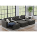 Options One - Living Room Set Sectional – 2 Piece Living Room Sets by Elements International at Furniture Wholesale Plus , Nashville furniture store