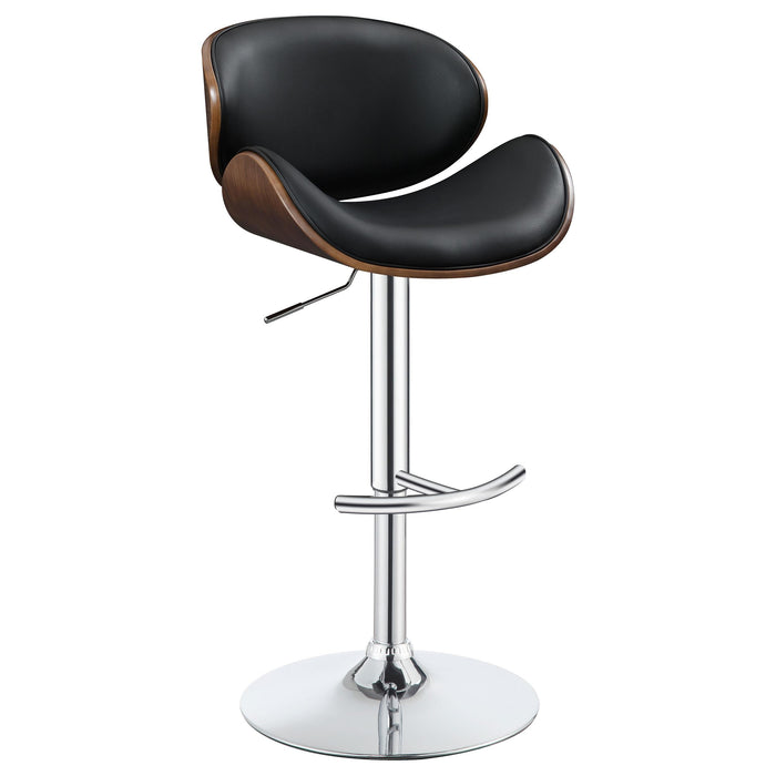 Harris Adjustable Bar Stool Black and Chrome - Premium Barstool from Coaster Z2 Standard - Just $186! Shop now at Furniture Wholesale Plus  We are the best furniture store in Nashville, Hendersonville, Goodlettsville, Madison, Antioch, Mount Juliet, Lebanon, Gallatin, Springfield, Murfreesboro, Franklin, Brentwood