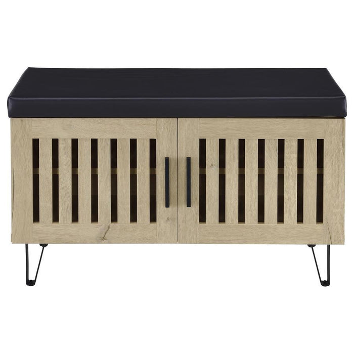 Brixton - 2-Door Padded Entryway Shoe Storage Bench - Premium Storage Benches from Coaster Fine Furniture - Just $279! Shop now at Furniture Wholesale Plus  We are the best furniture store in Nashville, Hendersonville, Goodlettsville, Madison, Antioch, Mount Juliet, Lebanon, Gallatin, Springfield, Murfreesboro, Franklin, Brentwood