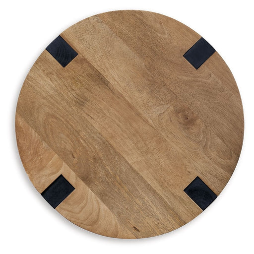 Hanneforth - Round End Table - Brown – End Tables by Signature Design by Ashley® at Furniture Wholesale Plus , Nashville furniture store