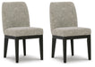 Burkhaus - Dining UPH Side Chair (Set of 2) - Beige / Dark Brown – Chair Sets by Signature Design by Ashley® at Furniture Wholesale Plus , Nashville furniture store
