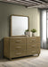 Amsbury - 6-Drawer Dresser And Mirror - Nutmeg – Dresser & Mirror by Coaster Fine Furniture at Furniture Wholesale Plus , Nashville furniture store