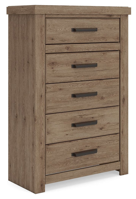 Oliandon - Five Drawer Chest - Light Brown – Accent Chests by Signature Design by Ashley® at Furniture Wholesale Plus , Nashville furniture store