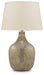 Mari - Glass Table Lamp  - Gray / Gold Finish – Table Lamps by Signature Design by Ashley® at Furniture Wholesale Plus , Nashville furniture store