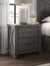 Vonitta Bay - Two Drawer Night Stand - Dark Brown – Nightstands w/ Charging Stations by Signature Design by Ashley® at Furniture Wholesale Plus , Nashville furniture store