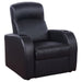 Cyrus - Upholstered Track Arm Recliner - Black - Premium Reclining Chairs from CoasterEssence - Just $759! Shop now at Furniture Wholesale Plus  We are the best furniture store in Nashville, Hendersonville, Goodlettsville, Madison, Antioch, Mount Juliet, Lebanon, Gallatin, Springfield, Murfreesboro, Franklin, Brentwood