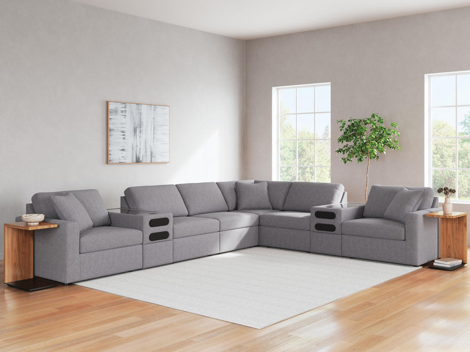 Modmax - Sectional - Granite – Stationary Sectionals by Signature Design by Ashley® at Furniture Wholesale Plus , Nashville furniture store