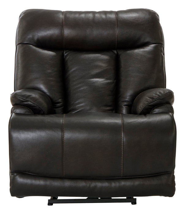 Naples - Power Lay Flat Recliner With Extended Ottoman - Chocolate – Reclining Chairs by Catnapper at Furniture Wholesale Plus , Nashville furniture store