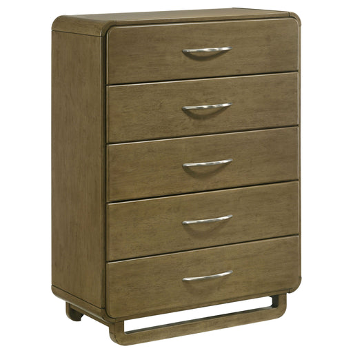 Amsbury - 5-Drawer Chest Of Drawers - Nutmeg – Accent Chests by Coaster Fine Furniture at Furniture Wholesale Plus , Nashville furniture store