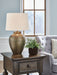 Madney - Metal Table Lamp - Antique Gold Finish – Table Lamps by Signature Design by Ashley® at Furniture Wholesale Plus , Nashville furniture store