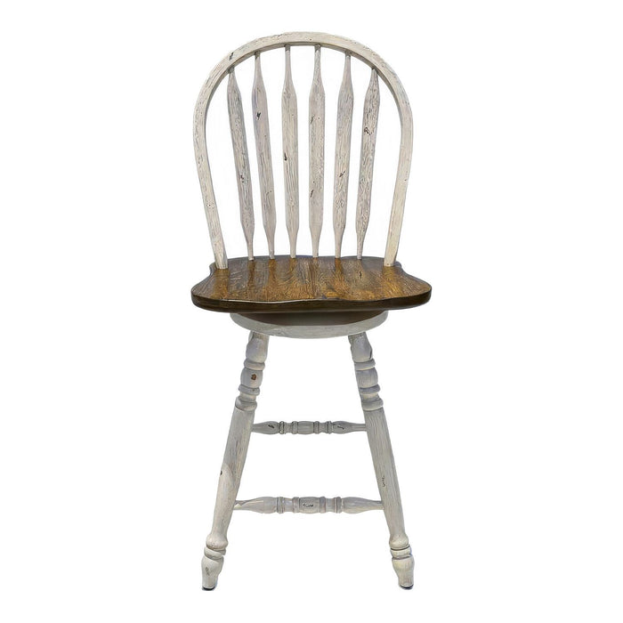 Carolina Crossing - Windsor Swivel Counter Chair – Swivel Chairs by Liberty Furniture at Furniture Wholesale Plus , Nashville furniture store