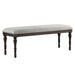 Linnett - Bench - Dark Brown – Upholstered Benches by Steve Silver Furniture at Furniture Wholesale Plus , Nashville furniture store