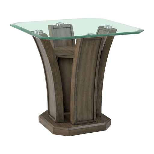 Dapper - Square End Table - Gray – End Tables by Elements International at Furniture Wholesale Plus , Nashville furniture store