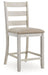 Skempton - Upholstered Barstool (Set of 2) - White – Stool Sets by Signature Design by Ashley® at Furniture Wholesale Plus , Nashville furniture store