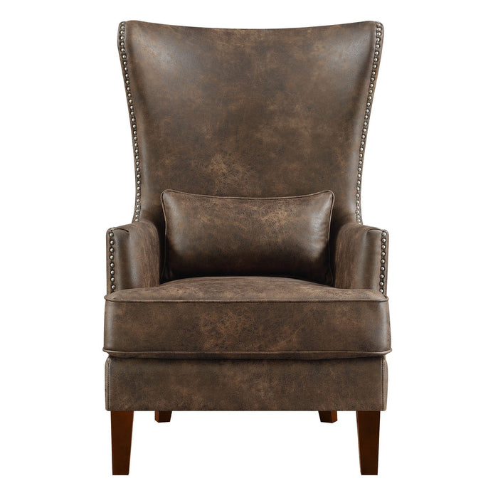 Kori - (724) Chair With Chrome Nails - Sierra Toffee – Accent Chairs by Elements International at Furniture Wholesale Plus , Nashville furniture store