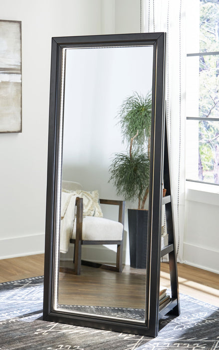Evesen - Floor Standing Mirror/Storage – Floor Mirrors by Signature Design by Ashley® at Furniture Wholesale Plus , Nashville furniture store