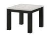 Ivy - 3 Piece Faux Marble White Cocktail Set - White / Black – Table Sets by Crown Mark at Furniture Wholesale Plus , Nashville furniture store