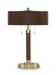 Arcmond - Metal Table Lamp - Brown / Gold Finish – Table Lamps by Signature Design by Ashley® at Furniture Wholesale Plus , Nashville furniture store