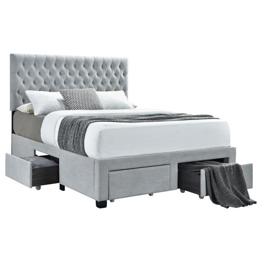 Soledad - Upholstered Storage Panel Bed - Premium Storage Beds from CoasterEssence - Just $539! Shop now at Furniture Wholesale Plus  We are the best furniture store in Nashville, Hendersonville, Goodlettsville, Madison, Antioch, Mount Juliet, Lebanon, Gallatin, Springfield, Murfreesboro, Franklin, Brentwood