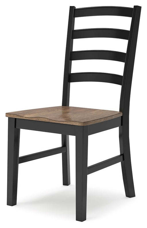 Wildenauer - Dining Room Side Chair (Set of 2) - Brown / Black – Chair Sets by Signature Design by Ashley® at Furniture Wholesale Plus , Nashville furniture store