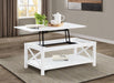 Skyview - 44" Rectangular Lift Top Coffee Table - White – Coffee Tables by Coaster Fine Furniture at Furniture Wholesale Plus , Nashville furniture store
