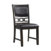 Amherst - Standard Height Faux Leather Side Chair (Set of 2) - Walnut – Chair Sets by Elements International at Furniture Wholesale Plus , Nashville furniture store