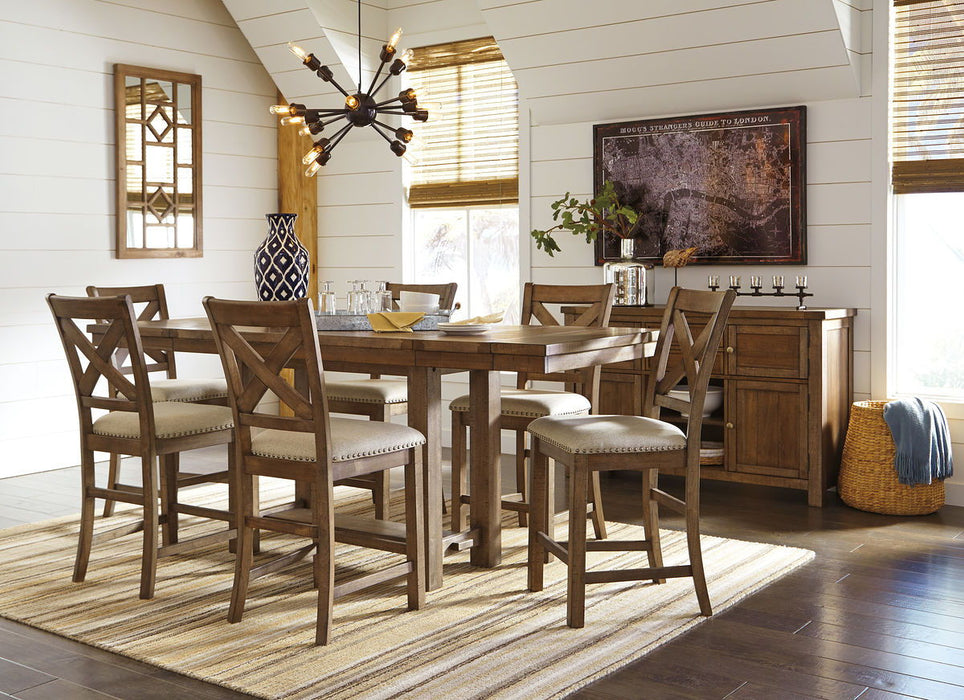 Moriville - Rectangular Dining Table Set - Counter Height – 6 Piece Dining Room Sets by Signature Design by Ashley® at Furniture Wholesale Plus , Nashville furniture store