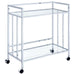 Cara - 2-tier Rectangular Glass Shelf Metal Bar Cart - Premium Bar Carts from CoasterEssence - Just $209! Shop now at Furniture Wholesale Plus  We are the best furniture store in Nashville, Hendersonville, Goodlettsville, Madison, Antioch, Mount Juliet, Lebanon, Gallatin, Springfield, Murfreesboro, Franklin, Brentwood