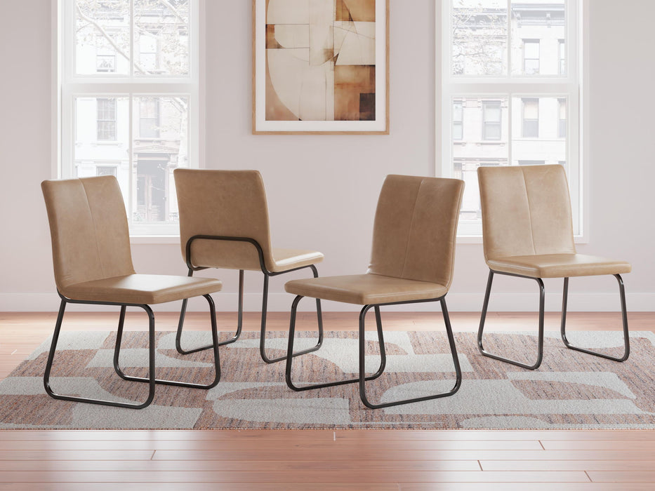 Pharwynn - Dining Upholstered Side Chair (Set of 4) - Toast – Chair Sets by Signature Design by Ashley® at Furniture Wholesale Plus , Nashville furniture store