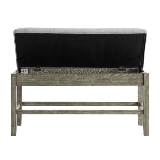 Grayson - Counter Bench - Gray / Light Brown – Counter Benches by Steve Silver Furniture at Furniture Wholesale Plus , Nashville furniture store
