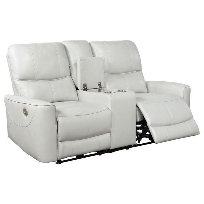 Greenfield - Upholstered Power Reclining Loveseat – Reclining Loveseats by Coaster Fine Furniture at Furniture Wholesale Plus , Nashville furniture store