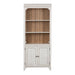Farmhouse Reimagined - Bookcase - Antique White / Chestnut Tops – Standard Bookcases by Liberty Furniture at Furniture Wholesale Plus , Nashville furniture store