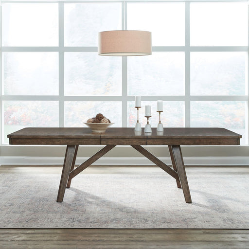 Carolina Park - Trestle Table - Amber Brown – Dining Tables by Liberty Furniture at Furniture Wholesale Plus , Nashville furniture store
