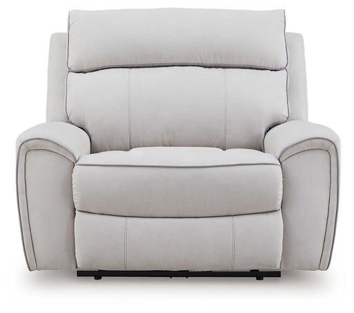 Social Pointe - Power Recliner / Adjustable Headrest - Pearl / Ash – Reclining Chairs by Signature Design by Ashley® at Furniture Wholesale Plus , Nashville furniture store